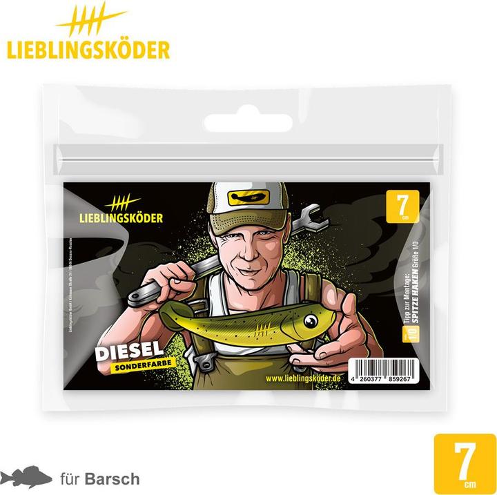 Produktbild Lieblingsköder Sonderfarben 2020 Bandit, Bobby, Magic, Diesel (7 cm)