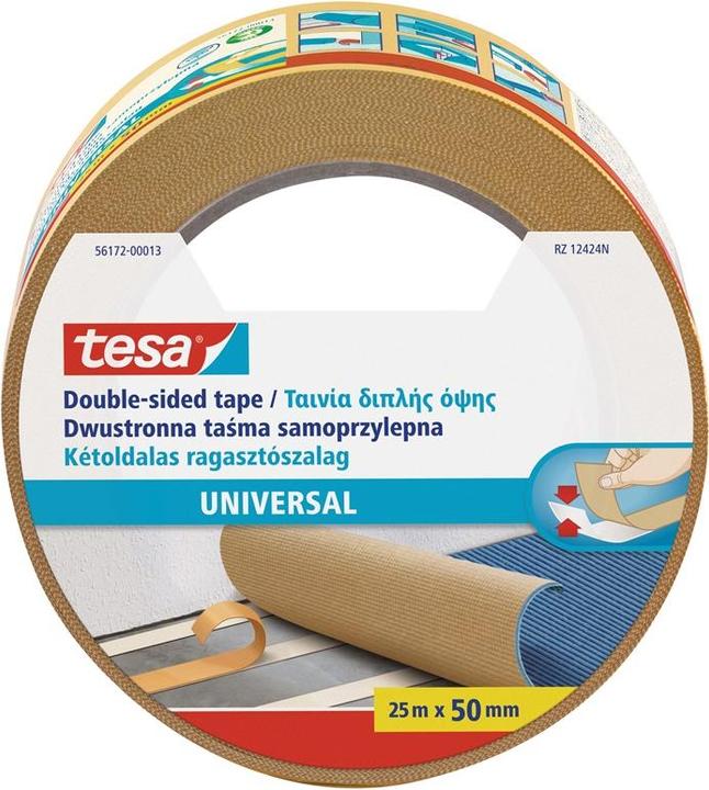 Produktbild tesa Klebeband ® doppelseitig Universal, 25m lang, 50mm breit (50 mm)