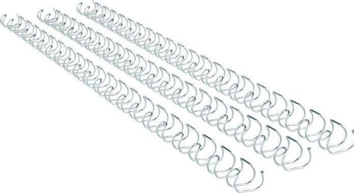 Image du produit GBC Fil de dos pour reliure, 8 mm, 21 anneaux, argent