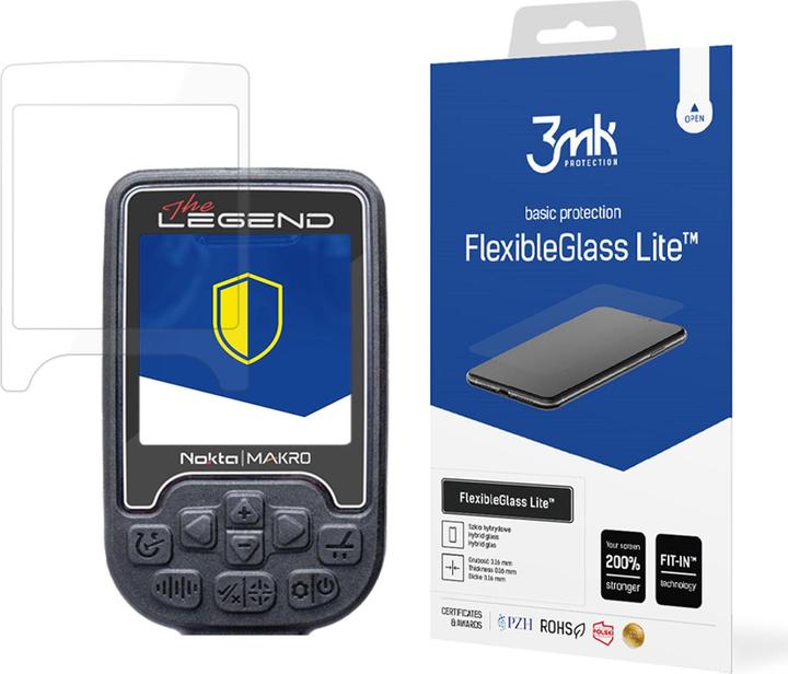 Immagine prodotto 3MK Vetro ibrido FlexibleGlass Liteâ¢ su Nokta Makro The Legend (telaio) (1 Pezzo/i, Oppo A3, Regno Q)
