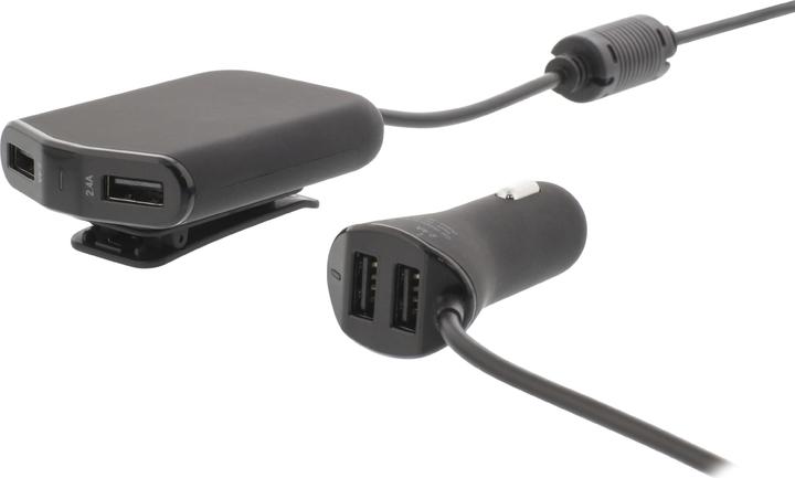 Actual product image Sweex Car Charger 4 Outputs 9.6 A USB Black