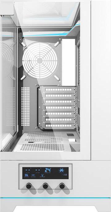 Actual product image Darkflash Tech Darkflash DY450 computer case without fans (white) (ITX, mATX, ATX)