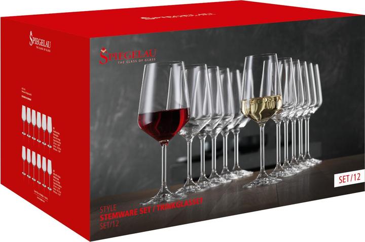 Actual product image Spiegelau Rot- und Weissweingläser Style (63 cl, 12 Glasses, Wine glasses set)
