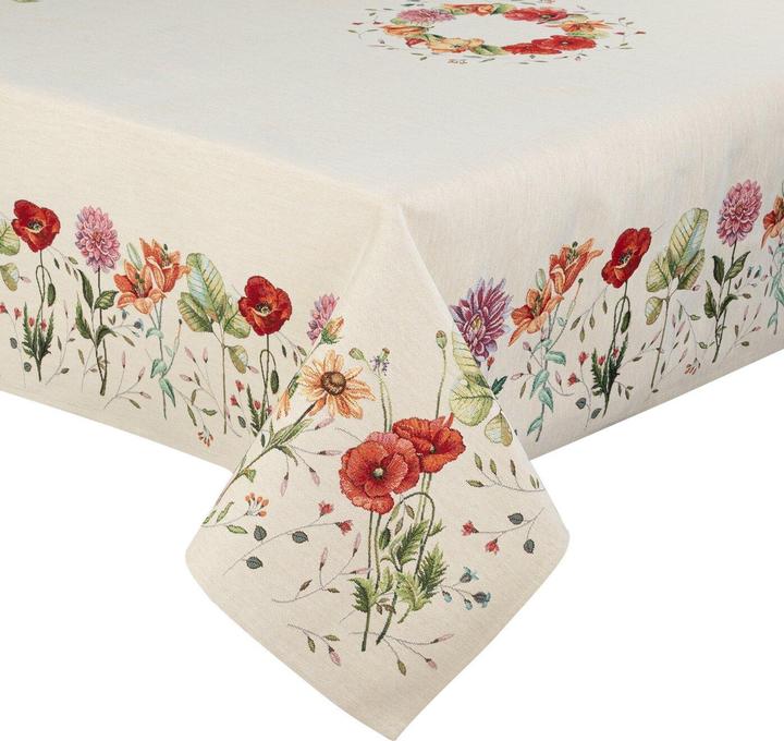 Image du produit Eurofirany Tapisserie profilée avec motif de fleurs d'été 140 x 180 cm (140 x 180 cm)