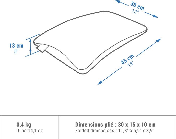 Actual product image Quechua Comfort (Head & neck pillow)