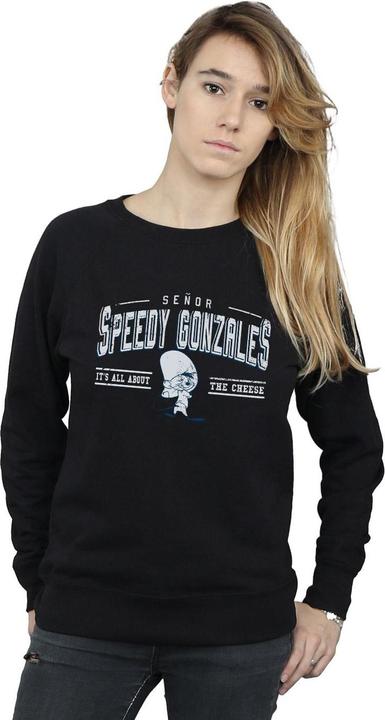Actual product image Looney Tunes Womens/Ladies Speedy Gonzales All About Cheese Sweatshirt (S)