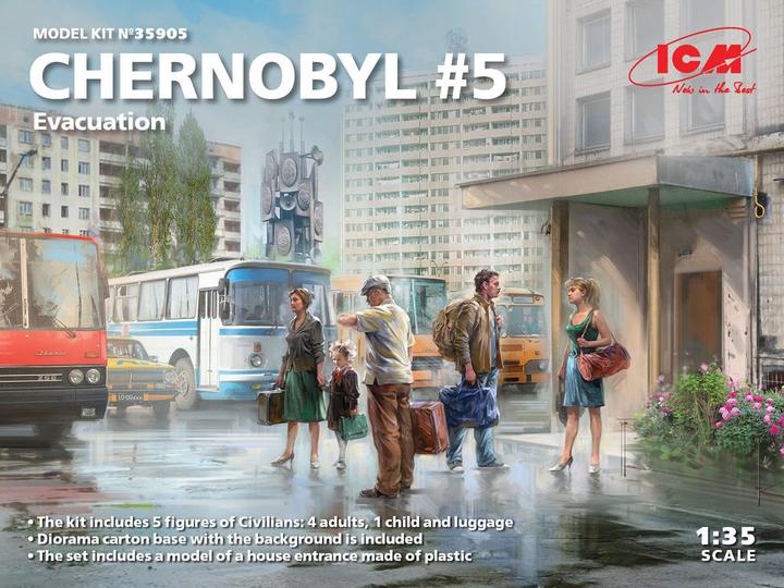 Produktbild ICM Chernobyl#5. Extraction (4 adults, 1 child and luggage) (100% new molds)