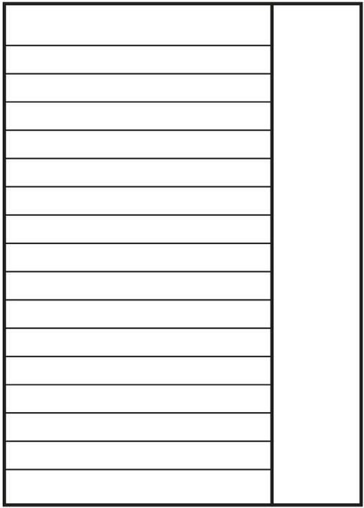 Nutritional values and ingredients Landré Ring binder inserts