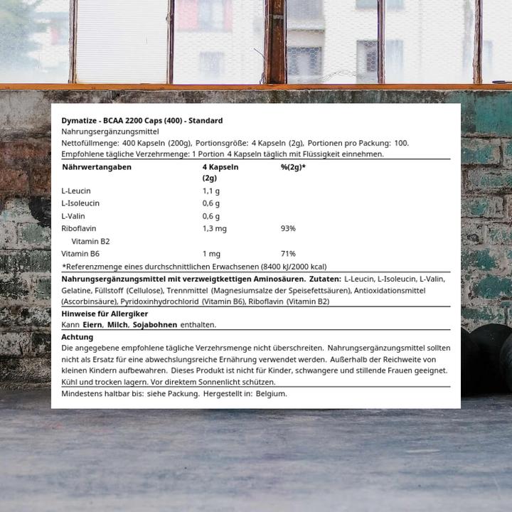 Immagine prodotto Dymatize Bcaa 2200 (Neutro, 1 pz., 288 g)