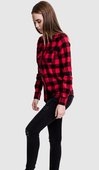 Produktbild Urban Classics Ladies Turnup Checked Flanell Shirt (XS)