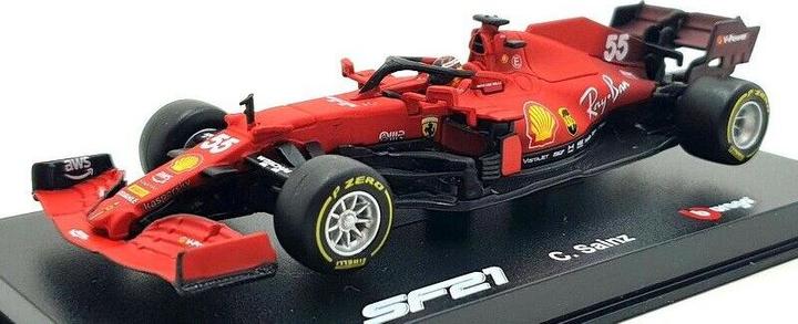 Image du produit Bburago 18-36828 v2 Formula 1 SF21 Carlos Sainz #55 κόκκινο Official Ferrari κλίμακα 1:43 μεταλλικό