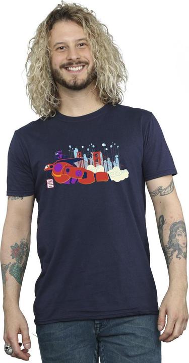 Immagine prodotto Disney Big Hero 6 Baymax Hiro Bridge Maglietta Uomo (4XL)