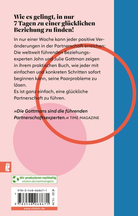 Immagine prodotto Das 7-Tage-Rezept für erfüllte Liebe (Tedesco, Julie Schwartz Gottman, John M. Gottman, Christa Broermann, 2024)