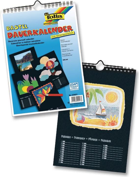 Actual product image Folia Permanent calendar (A4, Hardcover, German)