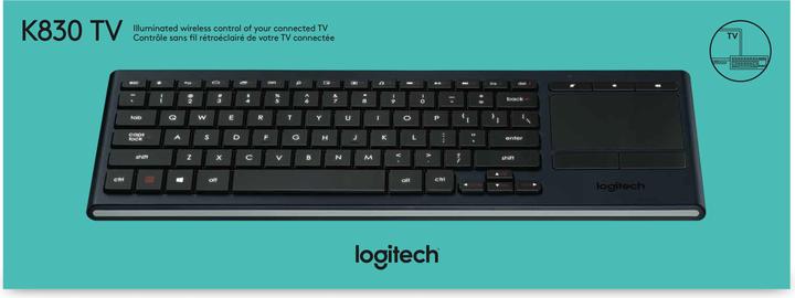 Image du produit Logitech Clavier illuminé sans fil K830 (US, Sans fil)