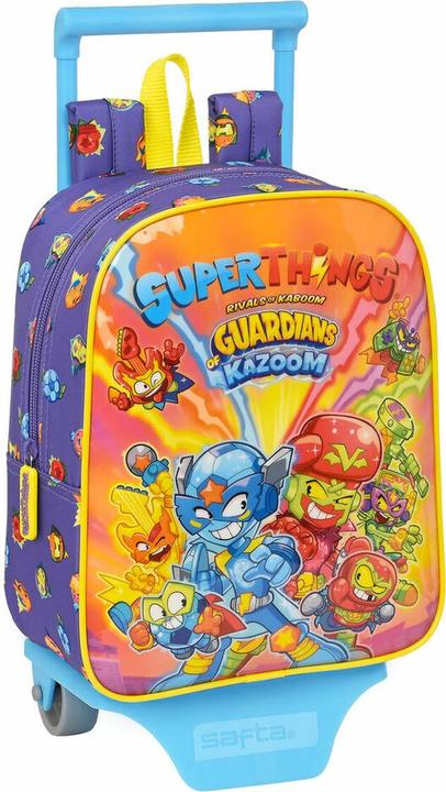 Produktbild Superthings Schulrucksack mit Rädern Guardians of Kazoom Lila Gelb (22 x 28 x 10 cm)