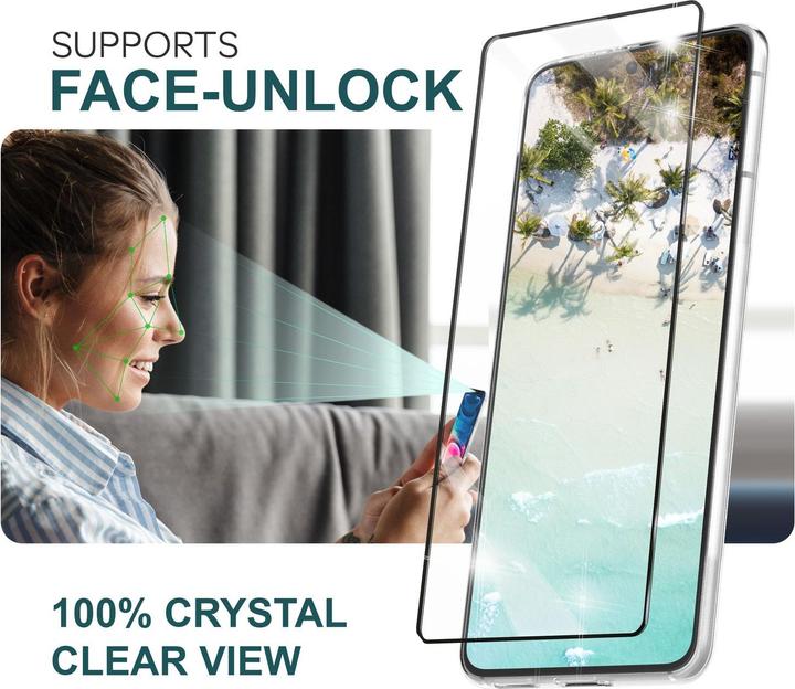 Produktbild Nalia 2x Schutzglas & 1x Applikator (2 Stück, Samsung Galaxy S24)