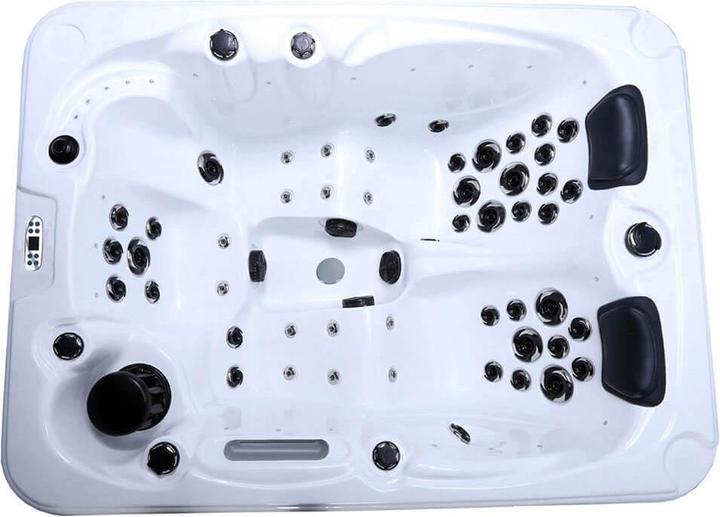 Produktbild Home Deluxe Outdoor Whirlpool GARDEN, 51 Massagedüsen, Beleuchtung, Treppe und Thermoabdeckung, 2 Personen