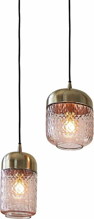 Image du produit Loberon Set de 2 lampes à suspendre Jolivienne rose/argenté (E27)