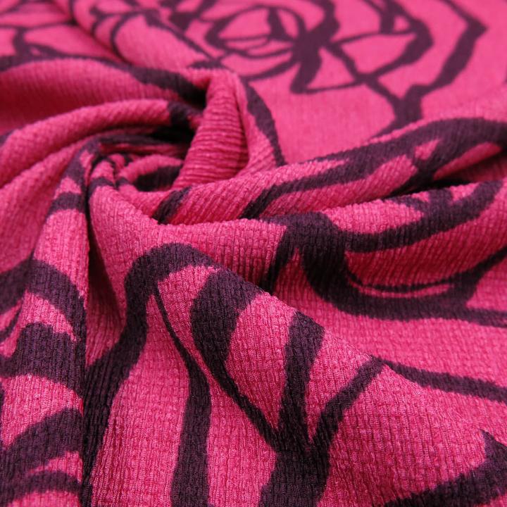 Image du produit Stoffrestposten Crash - roses sur rose - vente minimale : 1 mètre