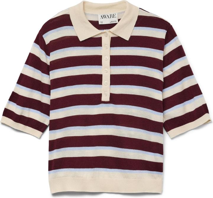 Actual product image Vero Moda AWSIKITA Gestricktes Poloshirt Polo (L)