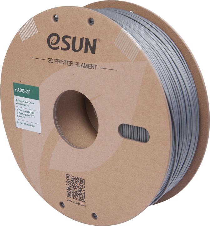 Produktbild eSUN EABS-GF 1,75mm SILVER 1kg (ABS, 1.75 mm, 1000 g, Silber)