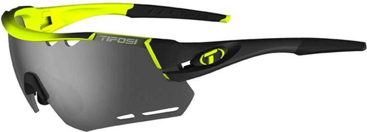 Tifosi Lunettes de soleil unisexes Alliant Interchangeable Lens, Race Neon, taille unique (Noir, PC Polycarbonate)