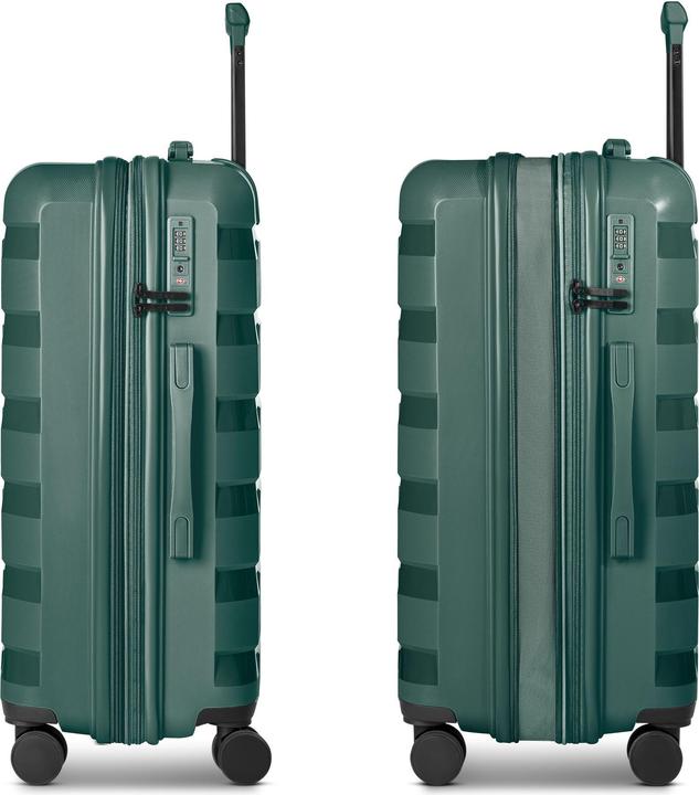 Produktbild D&N South Dakota 4 Rollen Kofferset 3-teilig mit Dehnfalte (203 l, XL (ab 115l))