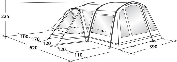 Produktbild Outwell Montana 6AC (Tunnelzelt, 29.50 kg, 5 Personen)
