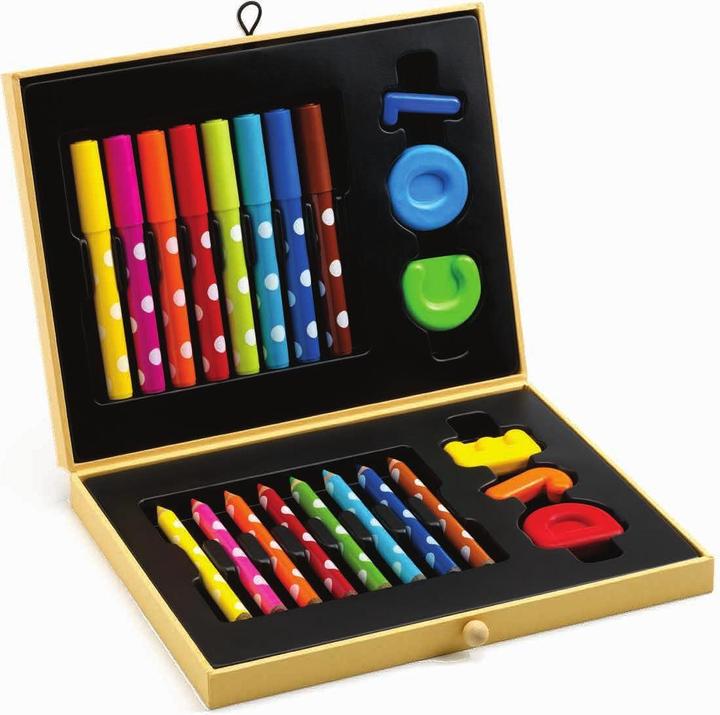 Actual product image Djeco Malkoffer für die Kleinsten (Multicoloured, 16 x)