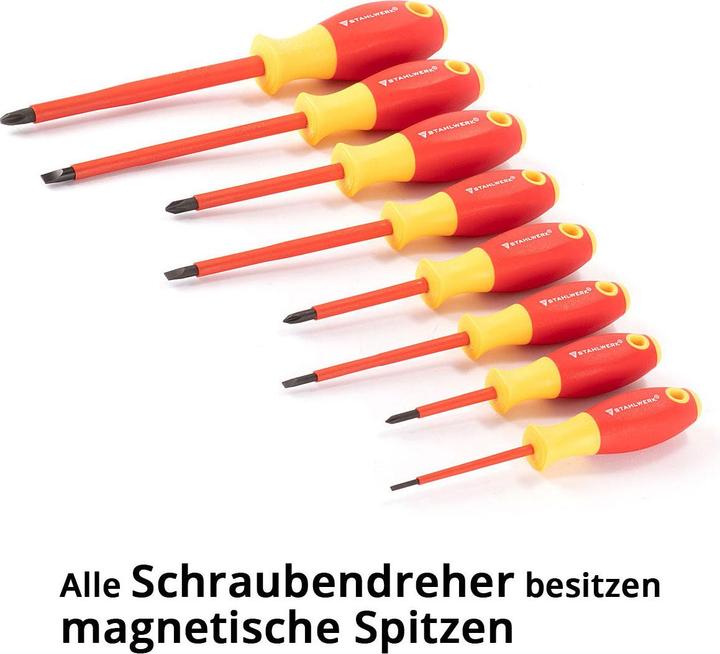 Immagine prodotto Stahlwerk Set di cacciaviti e pinze VSZ-20 ST 20 pezzi con isolamento VDE 1000V
