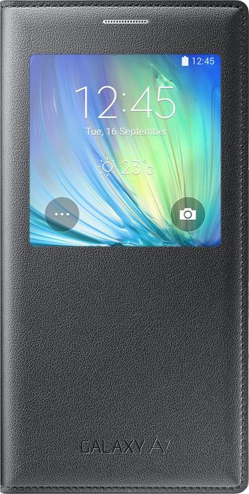 Actual product image Samsung Flip S-View EF-CA700BC Galaxy A7 black (Samsung Galaxy A7)