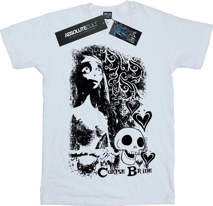 Corpse Bride Skull Logo TShirt Mädchen (104)