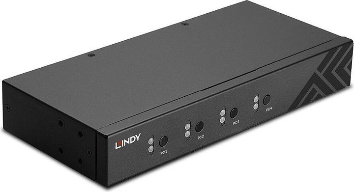 Produktbild Lindy 4 Port KM Switch, USB 2.0 & Audio