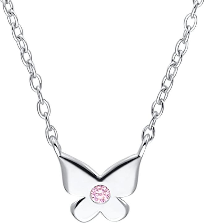 Produktbild Prinzessin Lillifee Halsschmuck für Mädchen, 925 Sterling Silber, Zirkonia (synth.) | Schmetterling (925er Silber, 38 cm)