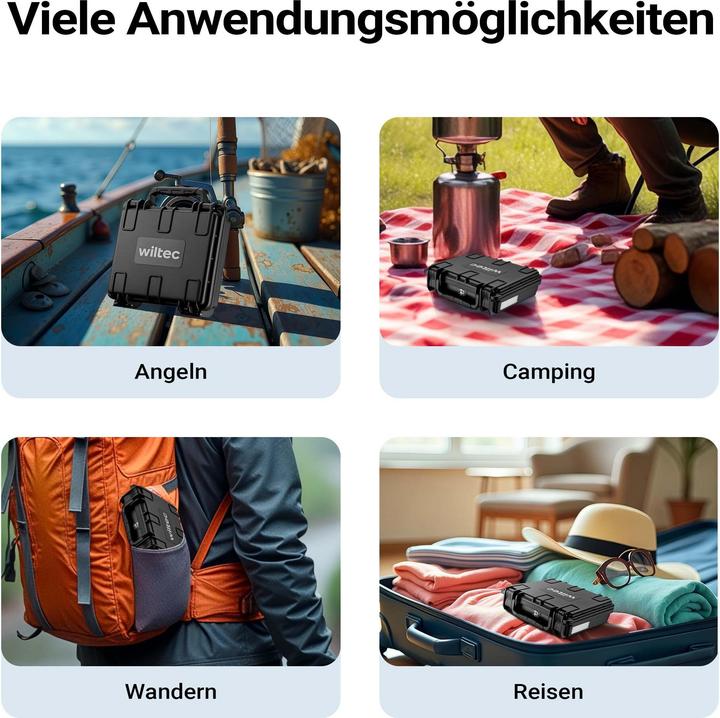 Produktbild Wiltec Universalkoffer 19x17x6cm wasserdicht Transportkoffer Koffer Schutzkoffer