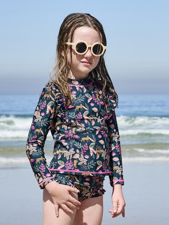 Image du produit Vertbaudet Mädchen Bade-Set: Shirt mit UV-Schutz & Badehose (158)