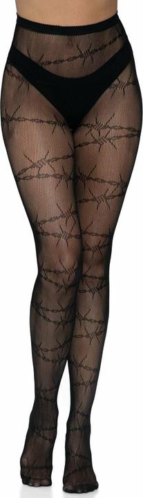 Image du produit Leg Avenue Collants résille avec aspect fil de fer barbelé (Taille unique)
