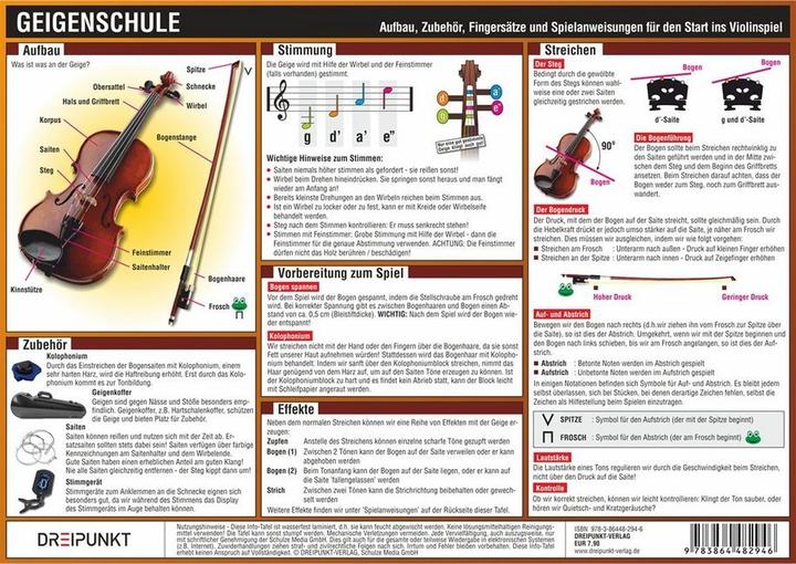 Nutritional values and ingredients Schulze:Violin school (German)