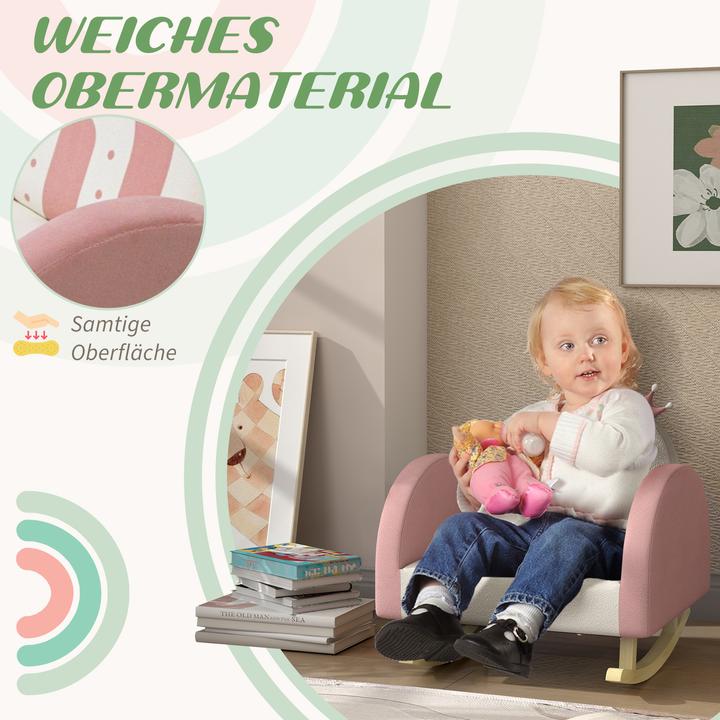 Produktbild Aiyaplay Kindersessel Samt, Holz Rosa (Kindersessel)