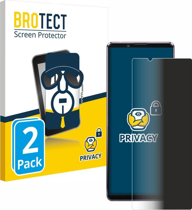 Actual product image BROTECT Anti-spy privacy film Blue light protection film (2 Piece, Sony Xperia 1 II)