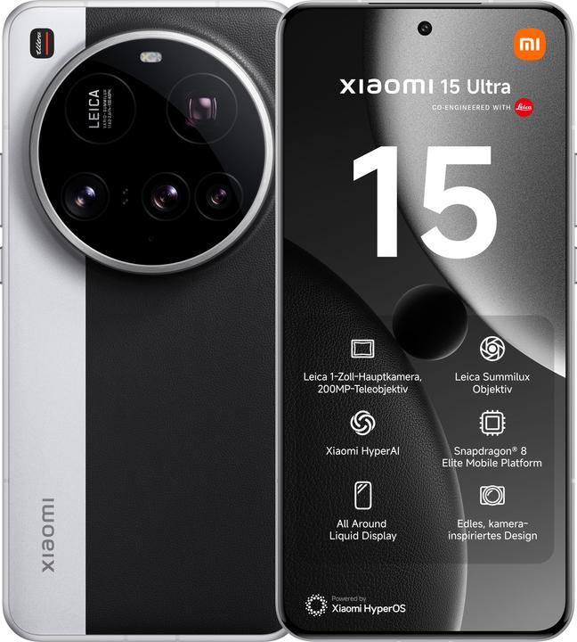 Produktbild Xiaomi 15 Ultra (1000 GB, Silver Chrome, 6.73", Dual SIM, 50 Mpx, 5G)