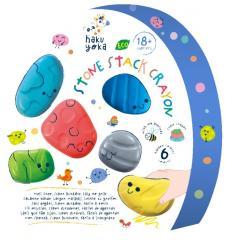 Haku Yoka Shaped Crayons - Stone Stack Crayons (59CP233115) (6 x)