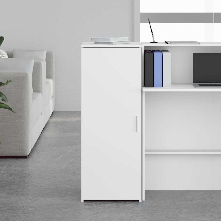 Actual product image VidaXL Storage cabinet White 40x45x103.5 cm Wood-based cabinet Filing cabinet