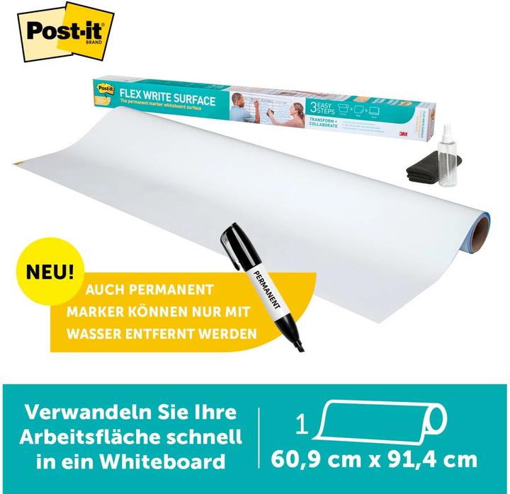 Produktbild Post-it Flex Write Whiteboard Folie (60 x 90 cm)