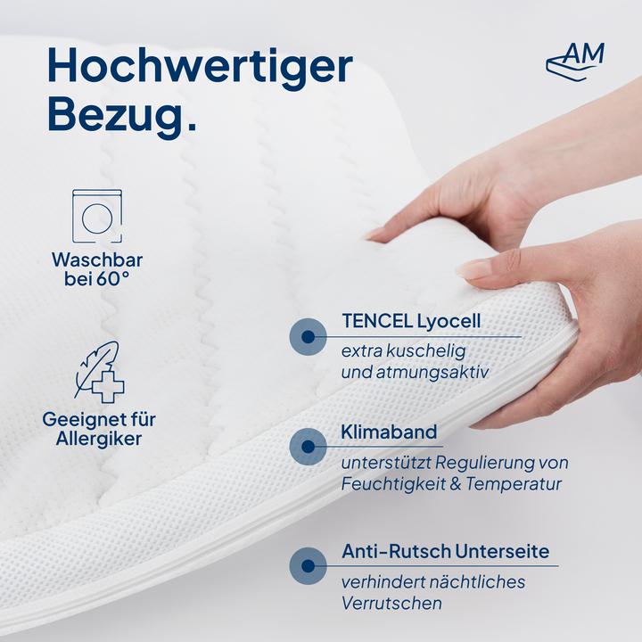 Produktbild AM Qualitätsmatratzen Premium Plus Gelschaum (100 x 210 cm)