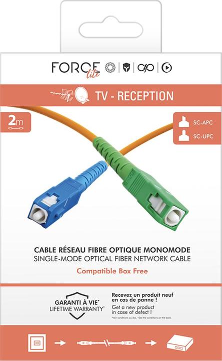 Immagine prodotto Force Power Glasfaser Kabel SC/APC Free Monomode 2m (2 m)