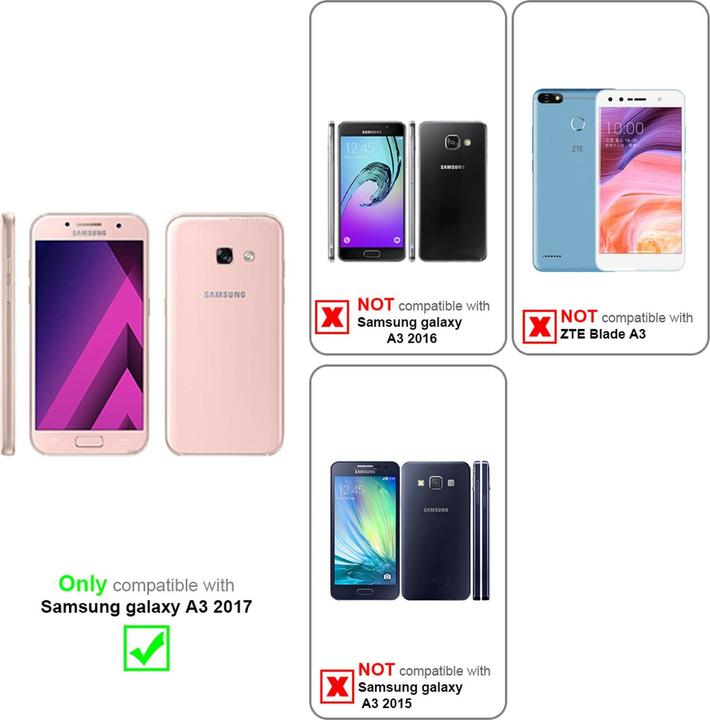 Actual product image Cadorabo Hard Cover Frosty Cover (Samsung Galaxy A3 (2017))