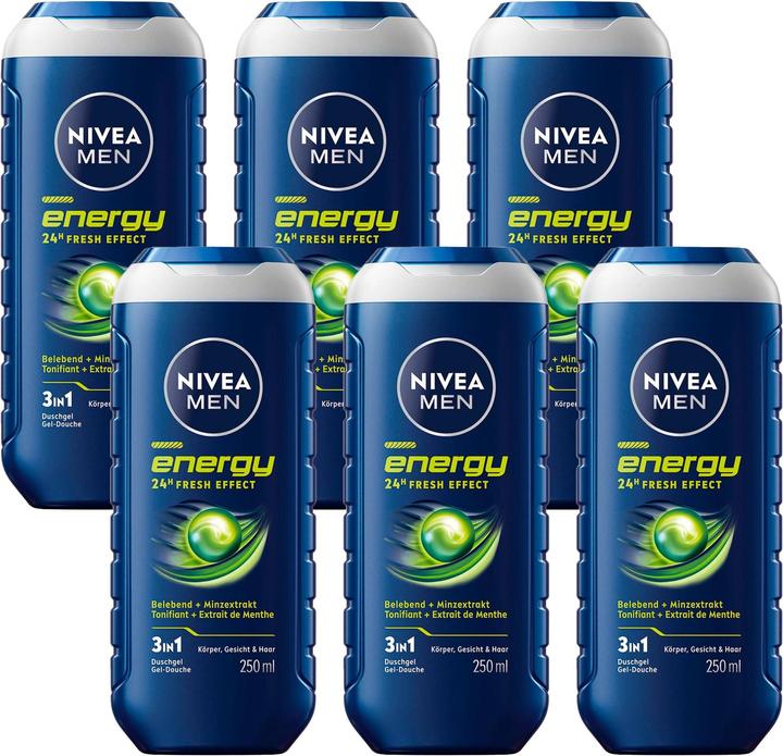 Produktbild NIVEA Multipack Pflegedusche Energy (6 Stück) (1500 ml)