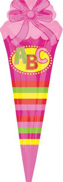 Magni Folienballon Schultüte 35x111cm pink (18.50 cm, 1 x)